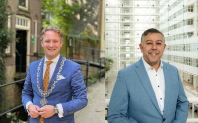 Burgemeester Pieter Verhoeve en Rachid Guernaoui verkenners in Sliedrecht
